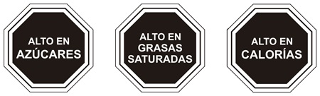 Alto en azucares, grasas saturadas y calorías