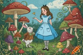 Alicia en el País de las Maravillas ¿Un viaje psicodélico de Amanita muscaria? Alicia en el País de las Maravillas